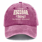 Personalized "It's An Escobar Thing" Washed Baseball Cap