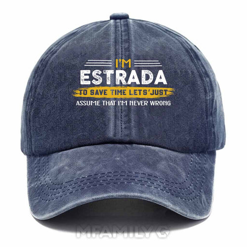 "Estrada Doing Estrada Things" Washed Baseball Cap