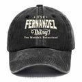 Personalized "Fernandez Thing" Washed Baseball Cap