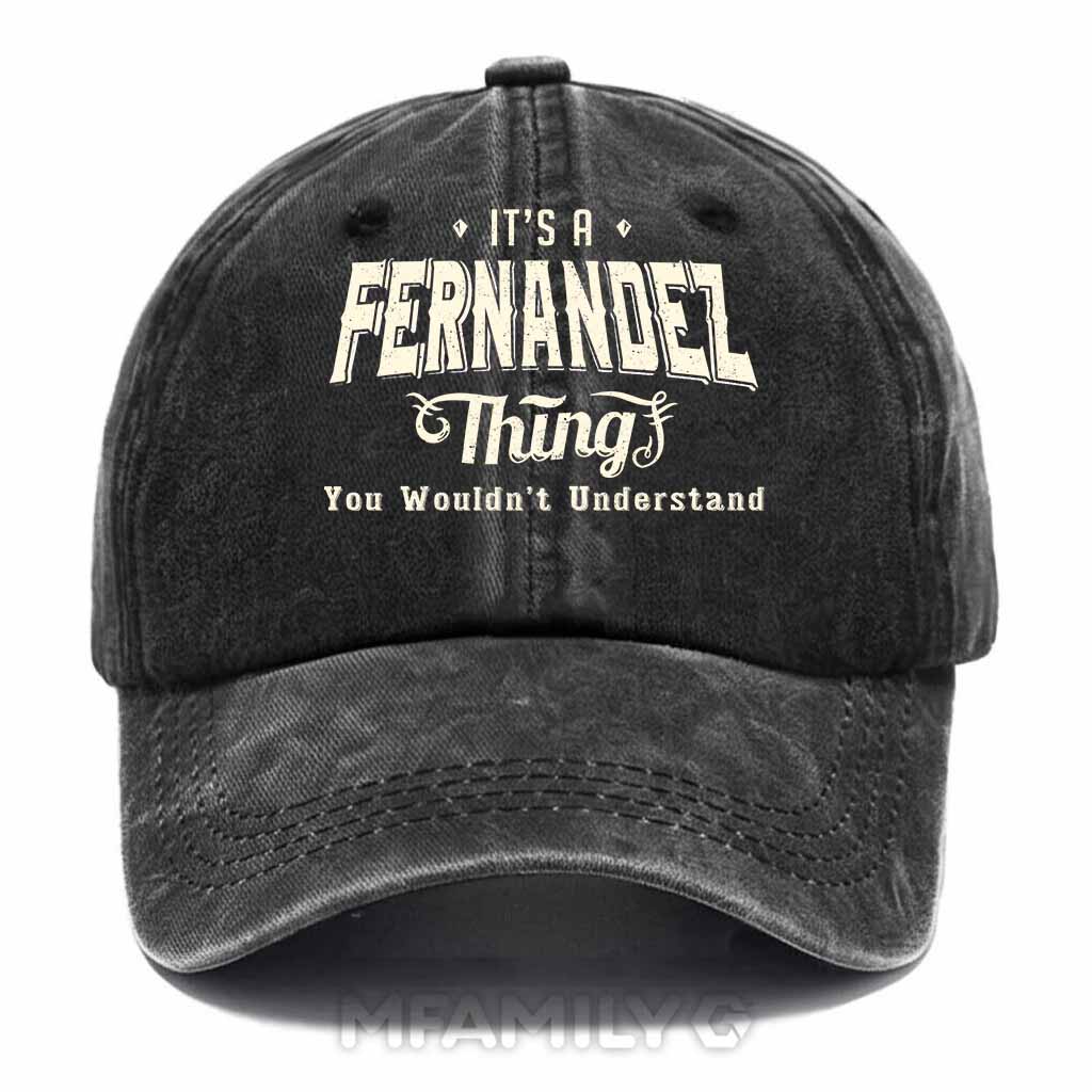 Personalized "Fernandez Thing" Washed Baseball Cap