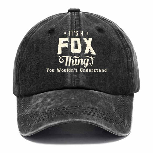 "It's A Fox Thing" Washed Baseball Cap