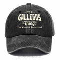 Personalized "It's A Gallegos Thing" Washed Baseball Cap