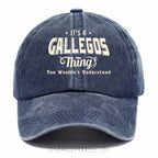 Personalized "It's A Gallegos Thing" Washed Baseball Cap