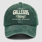 Personalized "It's A Gallegos Thing" Washed Baseball Cap