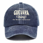 Personalized "Guevara Thing" Washed Baseball Cap