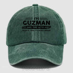 Personalized "Guzman Doing Guzman Things" Washed Baseball Cap
