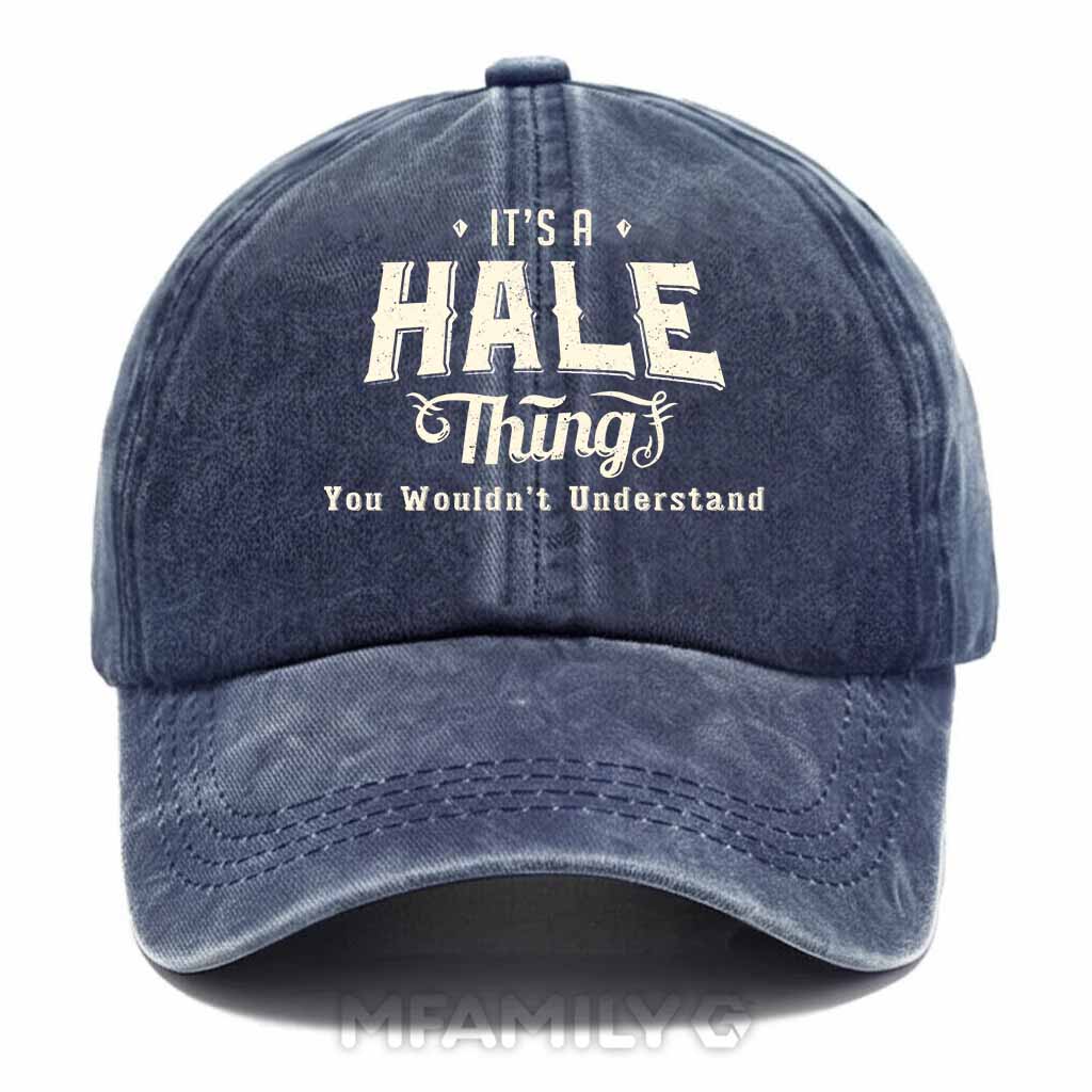 Personalized "It's A Hale Thing" Washed Baseball Cap