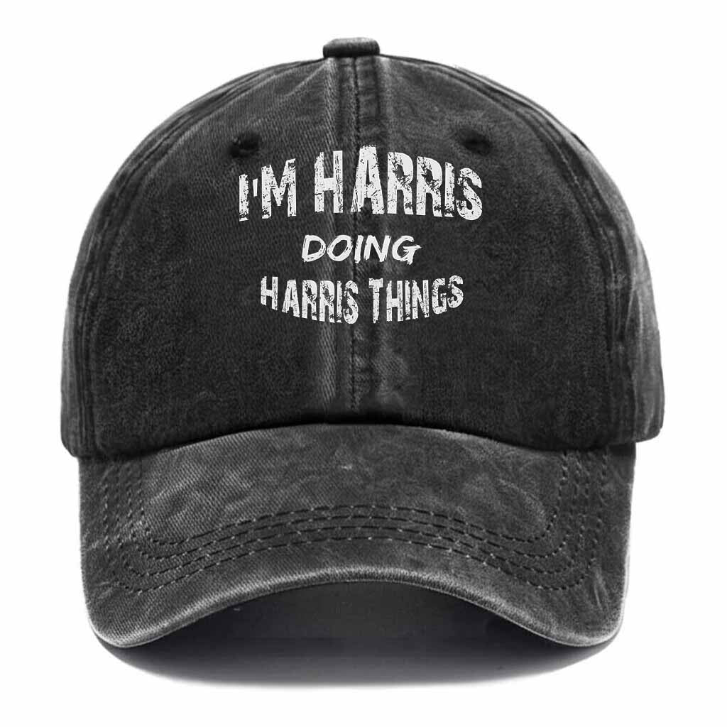 "Harris Doing Harris Things" Washed Baseball Cap
