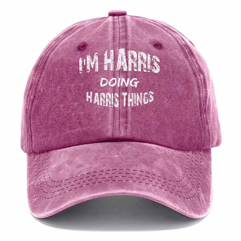 "Harris Doing Harris Things" Washed Baseball Cap