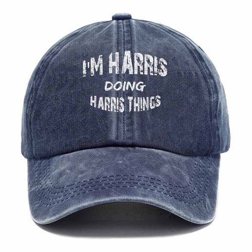 "Harris Doing Harris Things" Washed Baseball Cap