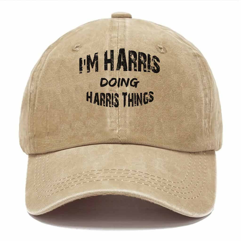 "Harris Doing Harris Things" Washed Baseball Cap