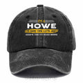 Personalized Howe "Never Wrong" Washed Baseball Cap
