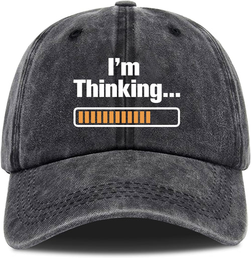 "I'm Thinking" Vintage Washed Baseball Cap