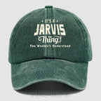 Personalized "Jarvis Thing" Washed Baseball Cap