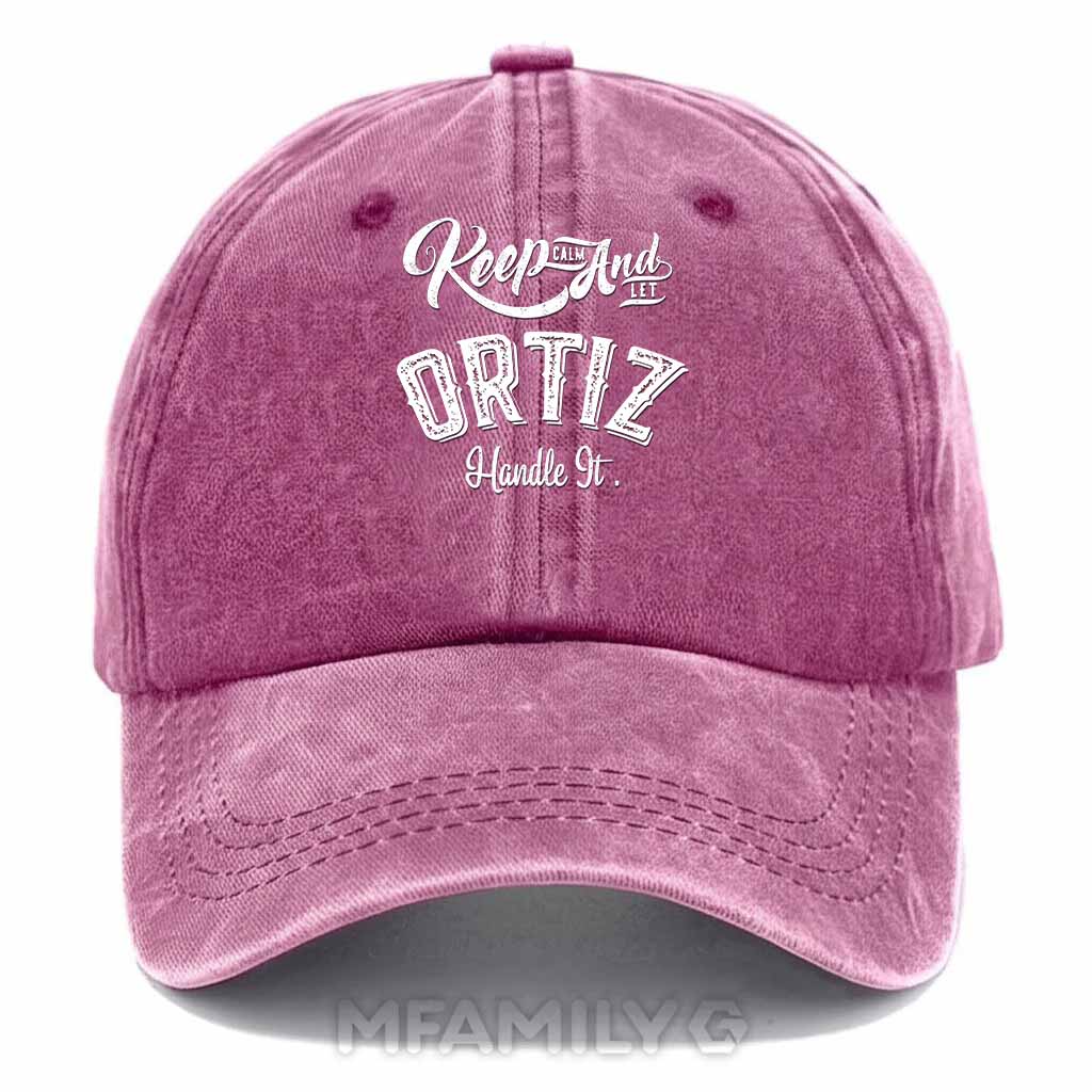 "Keep Calm And Let Ortiz Handle It" Washed Baseball Cap