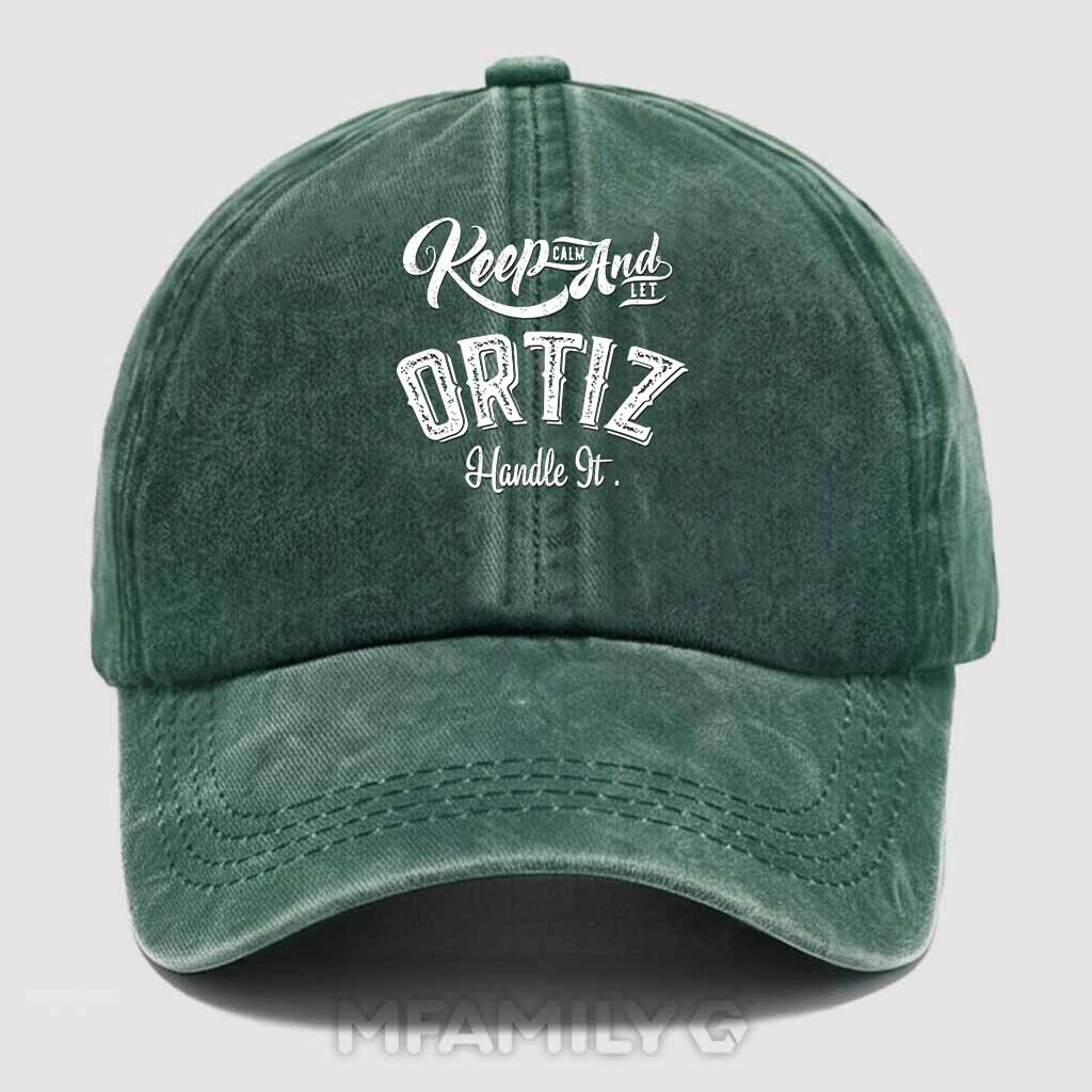 "Keep Calm And Let Ortiz Handle It" Washed Baseball Cap