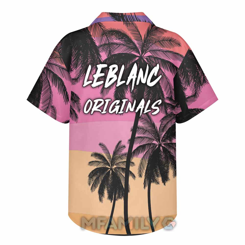 Custom Leblanc Originals Floral Tropical Hawaiian Shirt