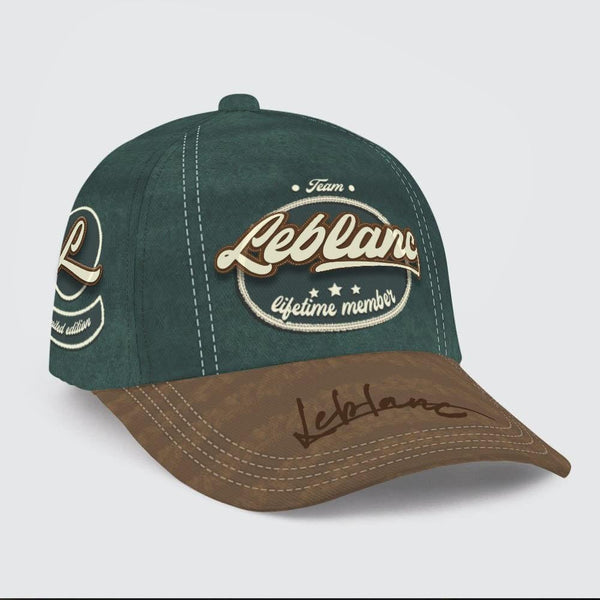 Personalized Leblanc "Lifetime Member" Vintage Baseball Cap