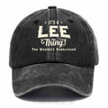 Personalized "It's A Lee Thing" Washed Baseball Cap