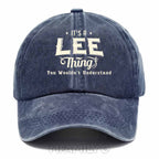 Personalized "It's A Lee Thing" Washed Baseball Cap