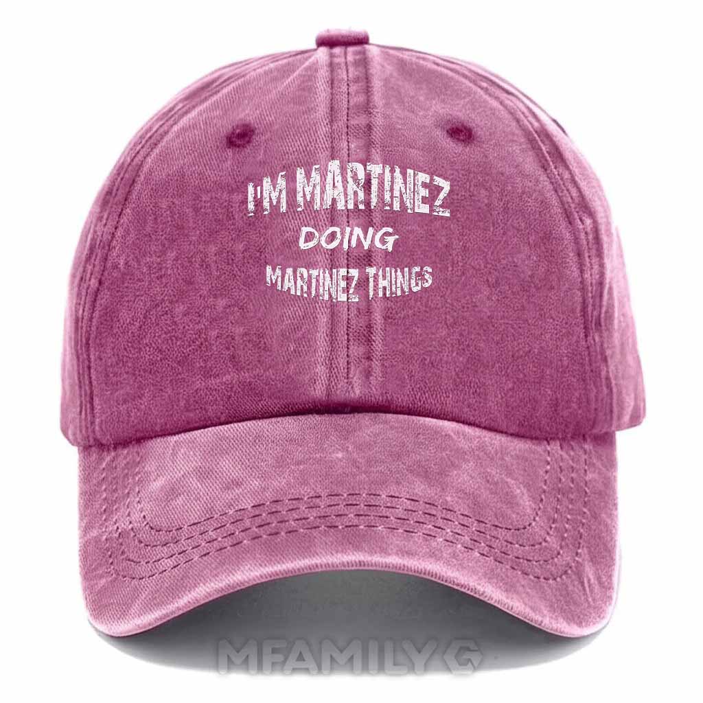 "Martinez Doing Martinez Things" Washed Baseball Cap