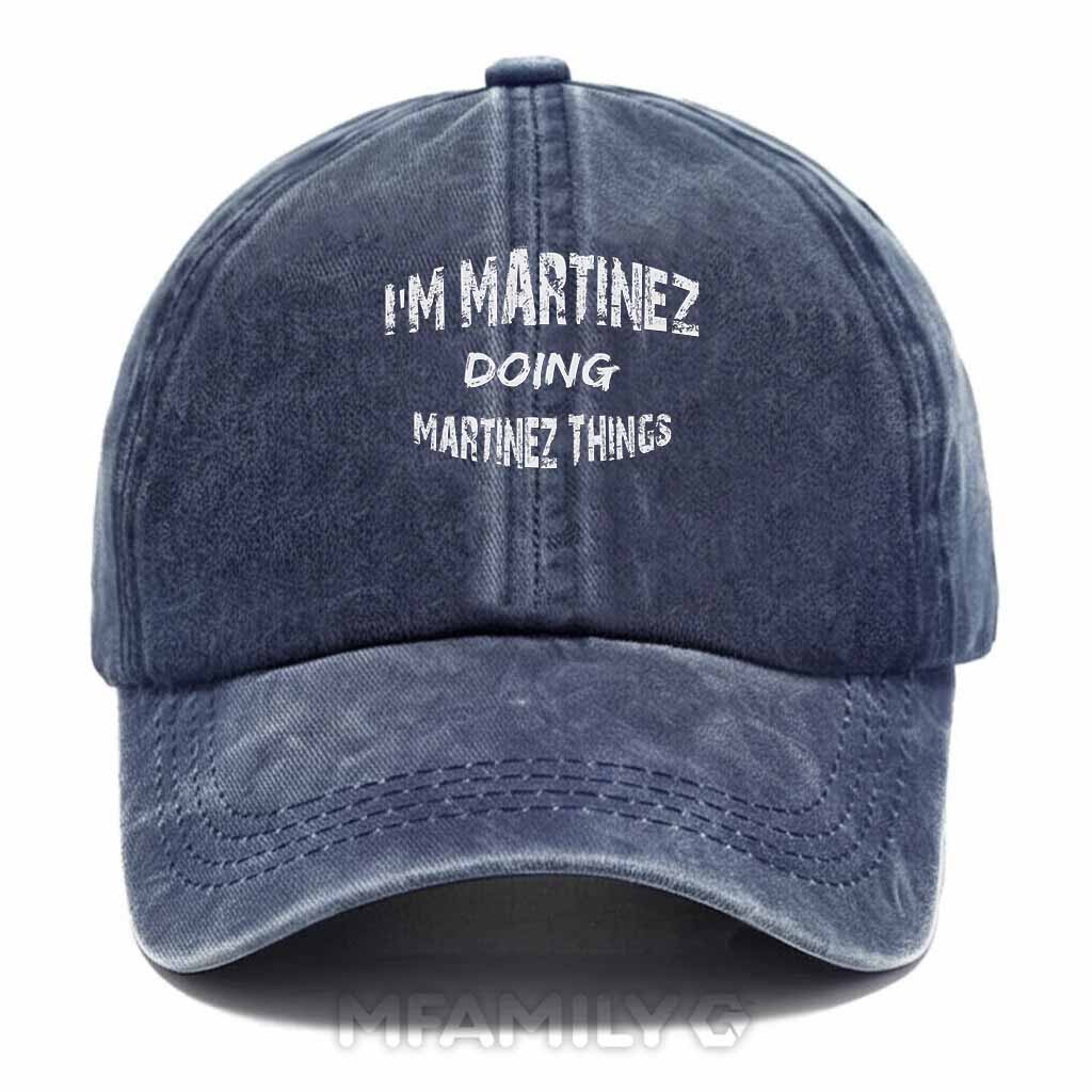 "Martinez Doing Martinez Things" Washed Baseball Cap