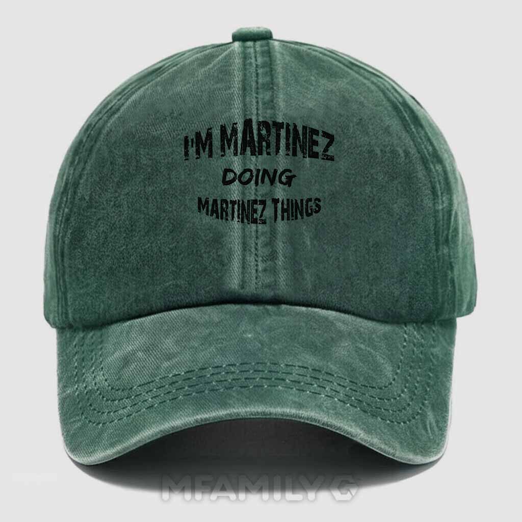 "Martinez Doing Martinez Things" Washed Baseball Cap