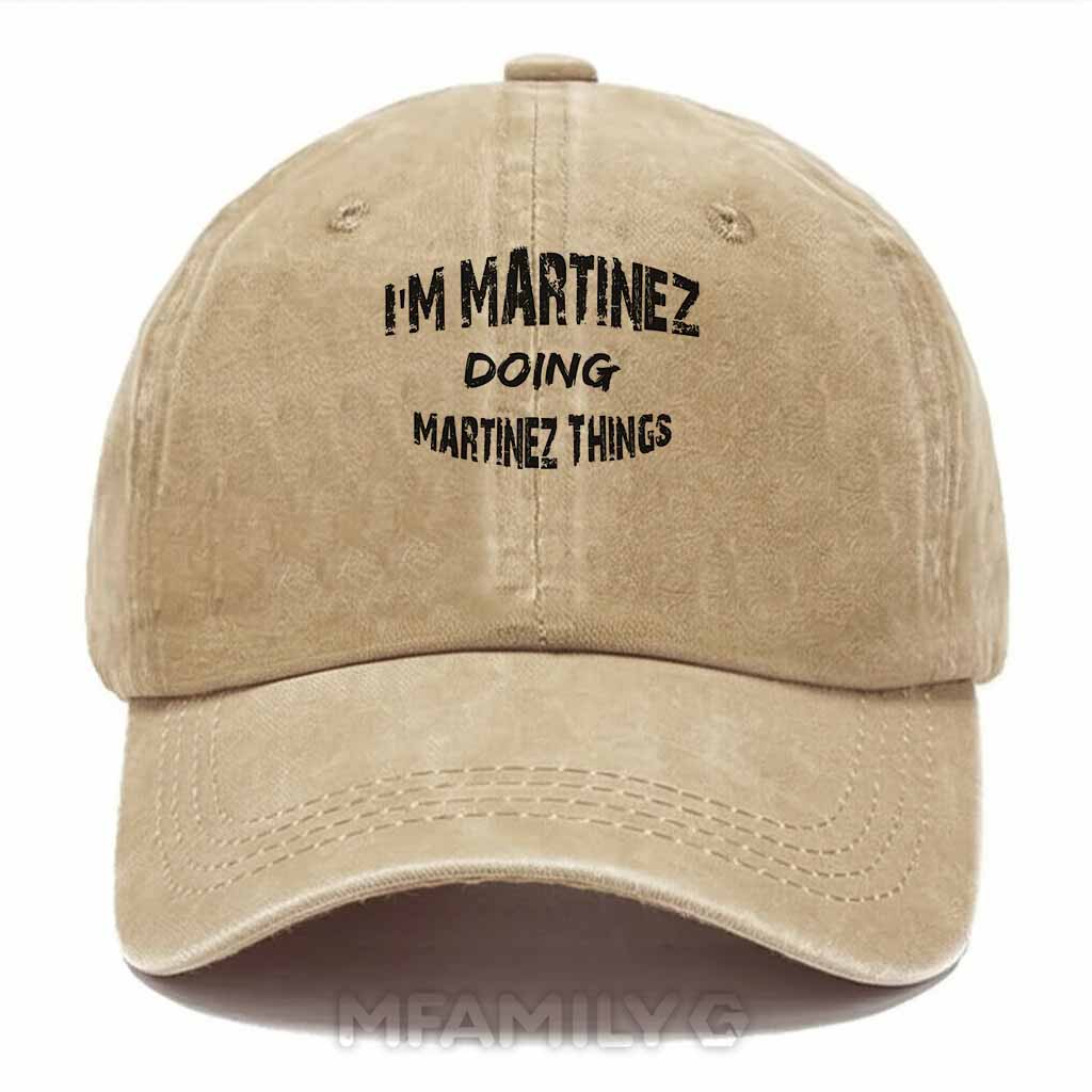 "Martinez Doing Martinez Things" Washed Baseball Cap