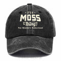 Personalized "Moss Thing" Vintage Washed Baseball Cap