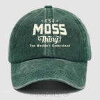 Personalized "Moss Thing" Vintage Washed Baseball Cap