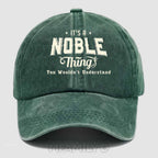 Personalized "Noble Thing" Washed Baseball Cap