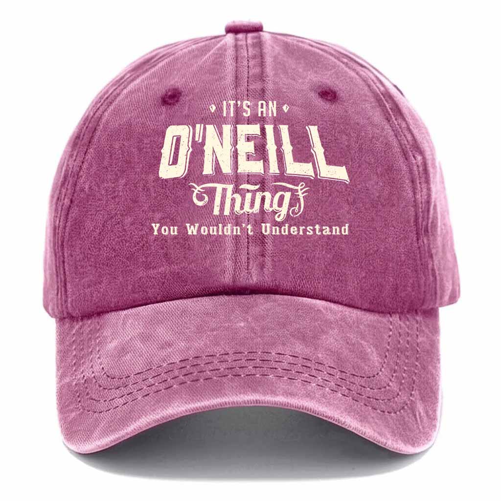 Personalized "O'Neill Thing" Washed Baseball Cap