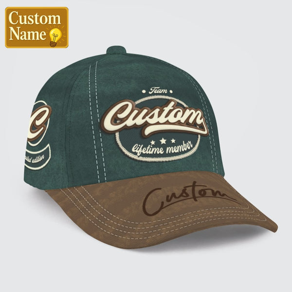 Personalized 'Lifetime Member' Vintage Baseball Cap