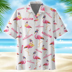 Personalized Williams Tropical Flamingo Hawaiian Shirt