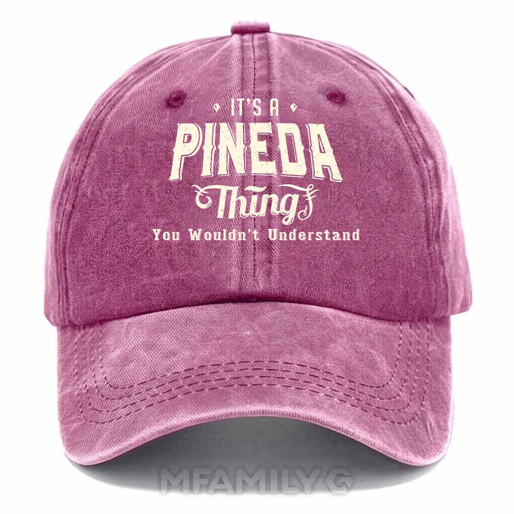 Personalized "Pineda Thing" Washed Baseball Cap