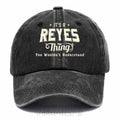 "It's A Reyes Thing" Personalized Washed Baseball Cap