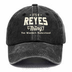 "It's A Reyes Thing" Personalized Washed Baseball Cap