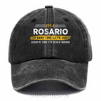 Personalized "Rosario Never Wrong" Washed Baseball Cap
