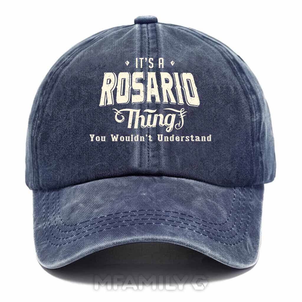 Personalized "It's A Rosario Thing" Washed Baseball Cap