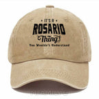 Personalized "It's A Rosario Thing" Washed Baseball Cap