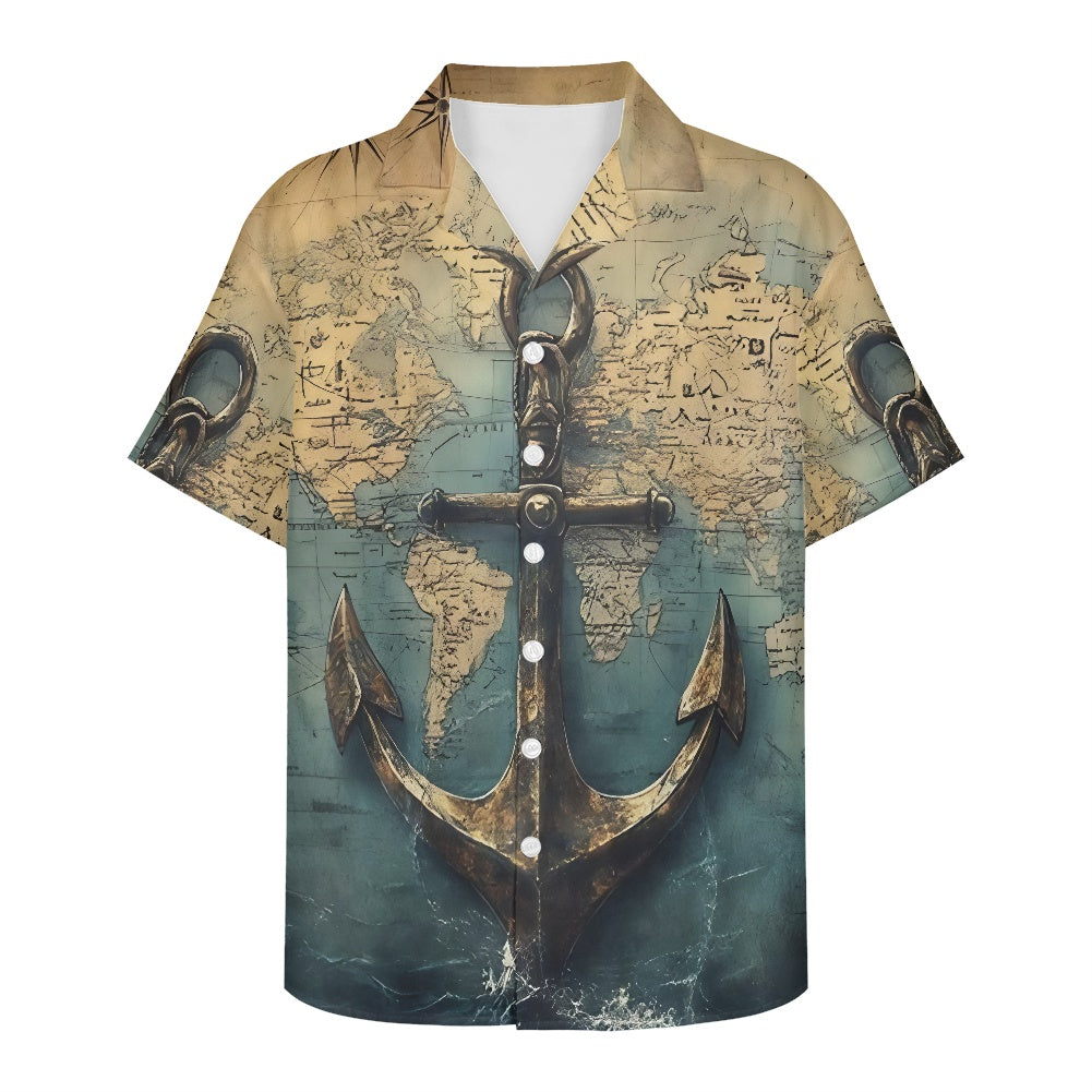 Custom Smith Family Nautical Compass Hawaiian Shirt