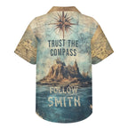 Custom Smith Family Nautical Compass Hawaiian Shirt
