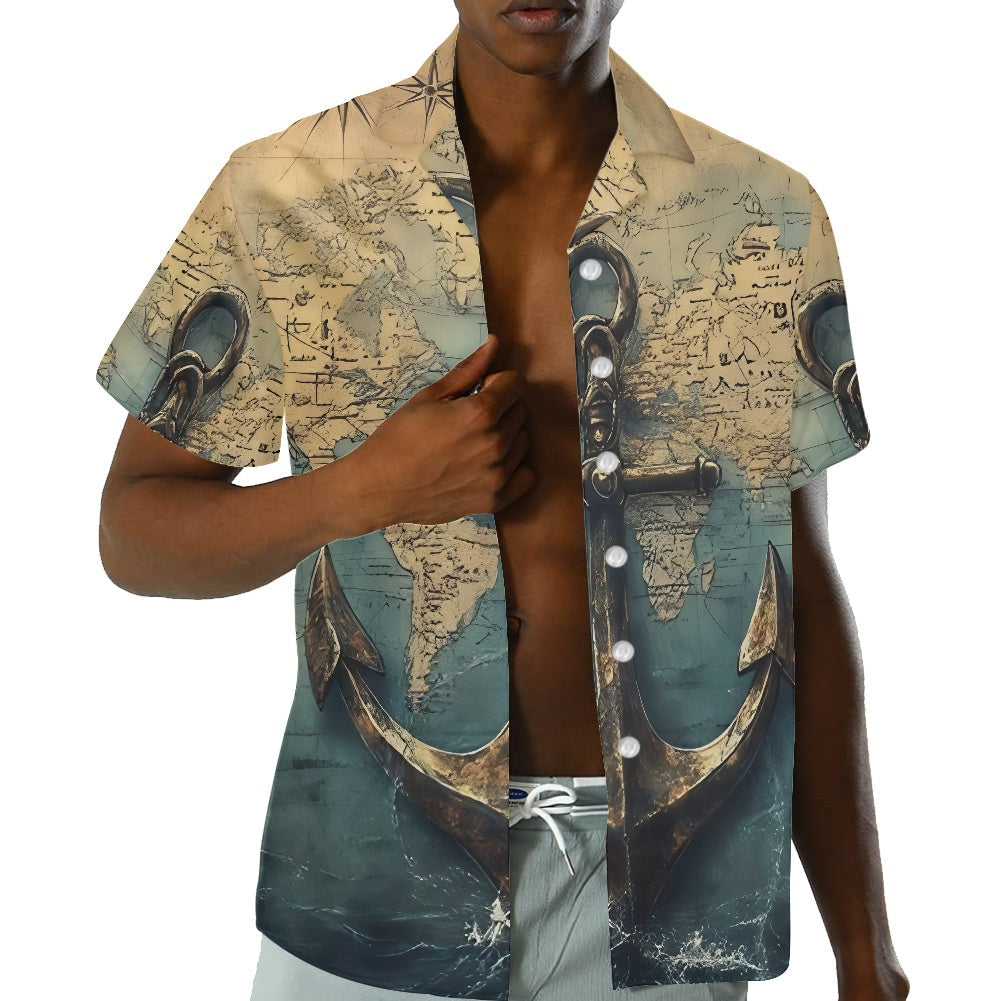 Custom Smith Family Nautical Compass Hawaiian Shirt