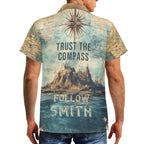 Custom Smith Family Nautical Compass Hawaiian Shirt