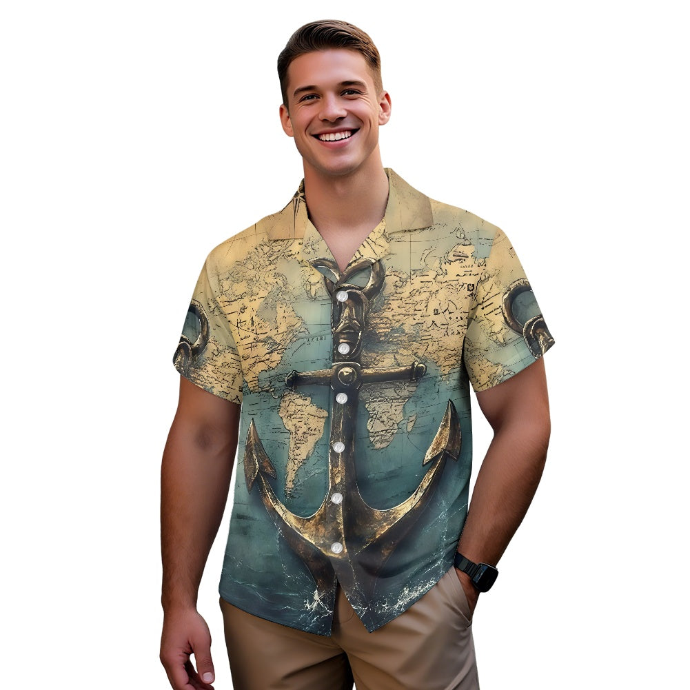Custom Smith Family Nautical Compass Hawaiian Shirt