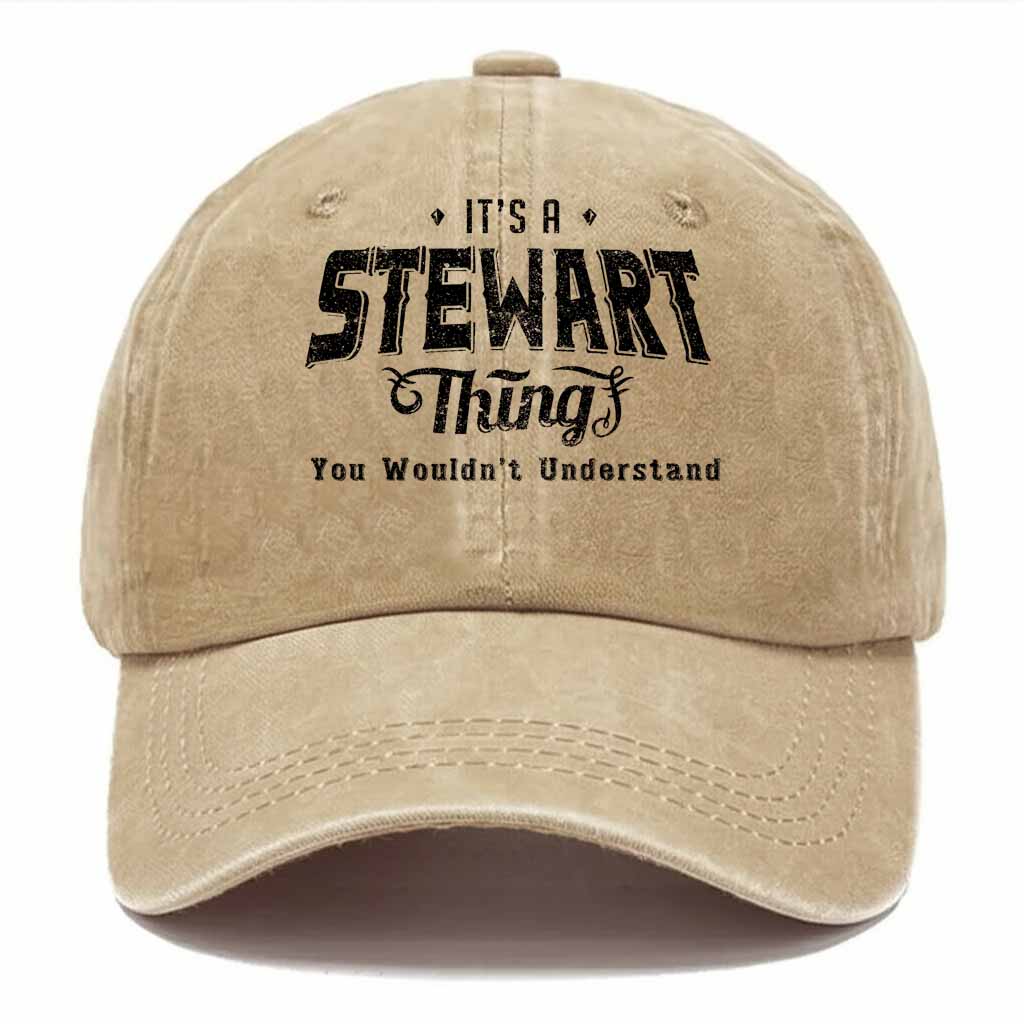 "It's A Stewart Thing" Washed Baseball Cap