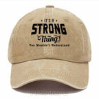 Personalized "It's a Strong Thing" Washed Baseball Cap