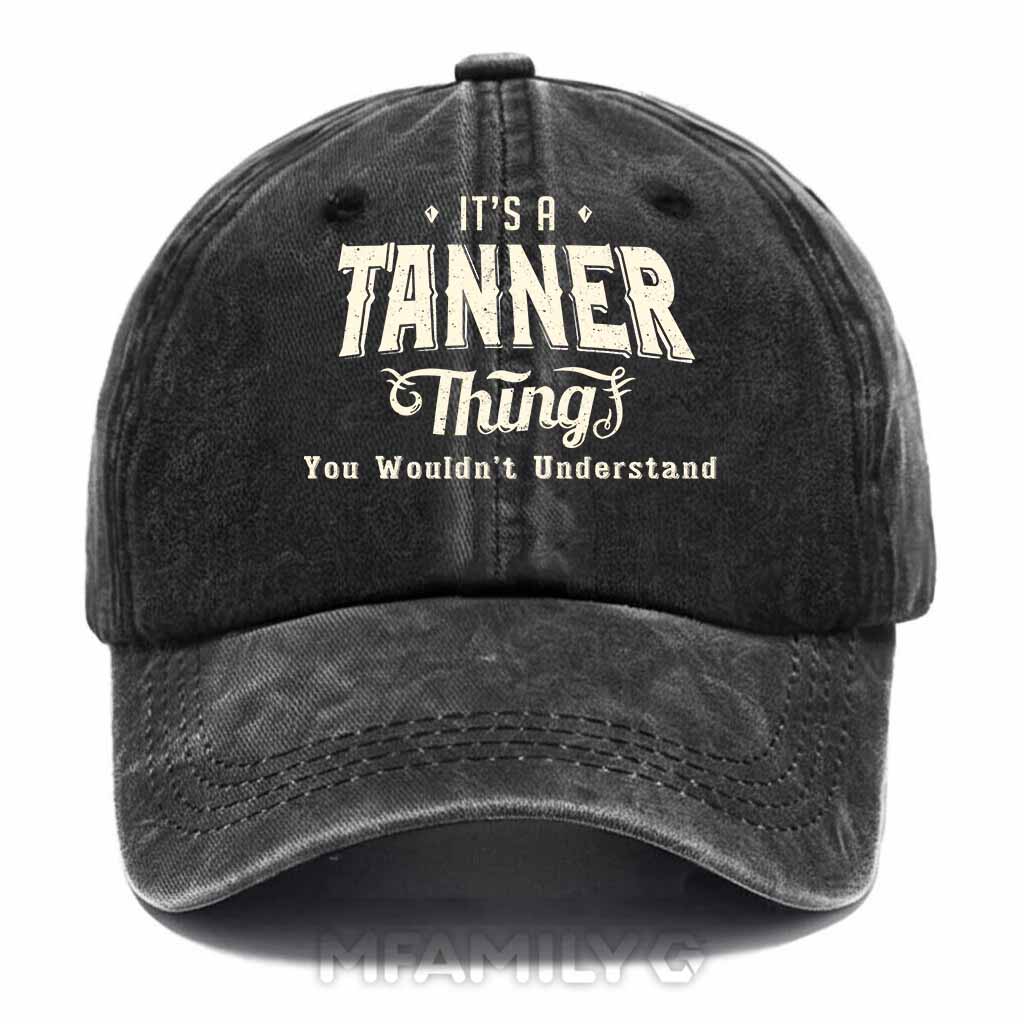 Personalized "It's a Tanner Thing" Washed Baseball Cap