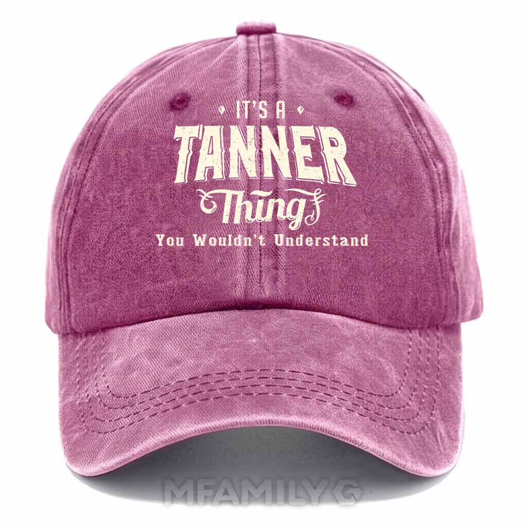 Personalized "It's a Tanner Thing" Washed Baseball Cap