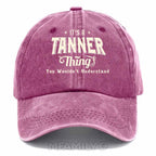 Personalized "It's a Tanner Thing" Washed Baseball Cap